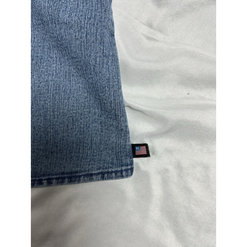 Polo Jeans Co Ralph Lauren Women's Western VTG Denim Shirt 3/4 Sleeves Snaps L - Picture 6 of 15